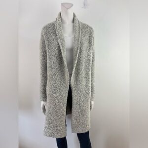 ANN TAYLOR LOFT boucle knit open cardigan coat